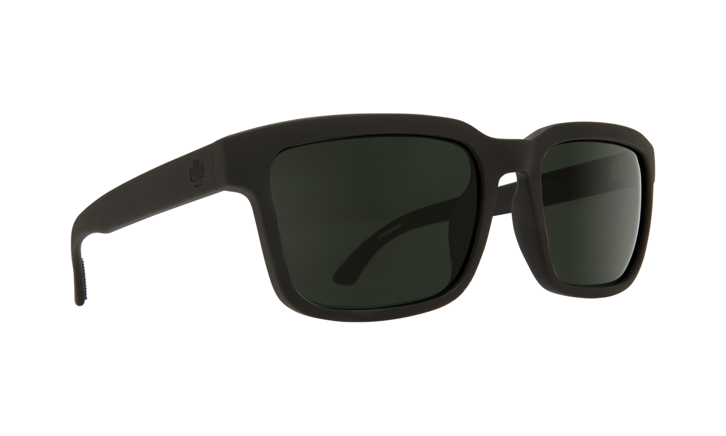 SPY Helm 2 Sunglasses Happy Gray Green SOSI Matte Black 57-19-145