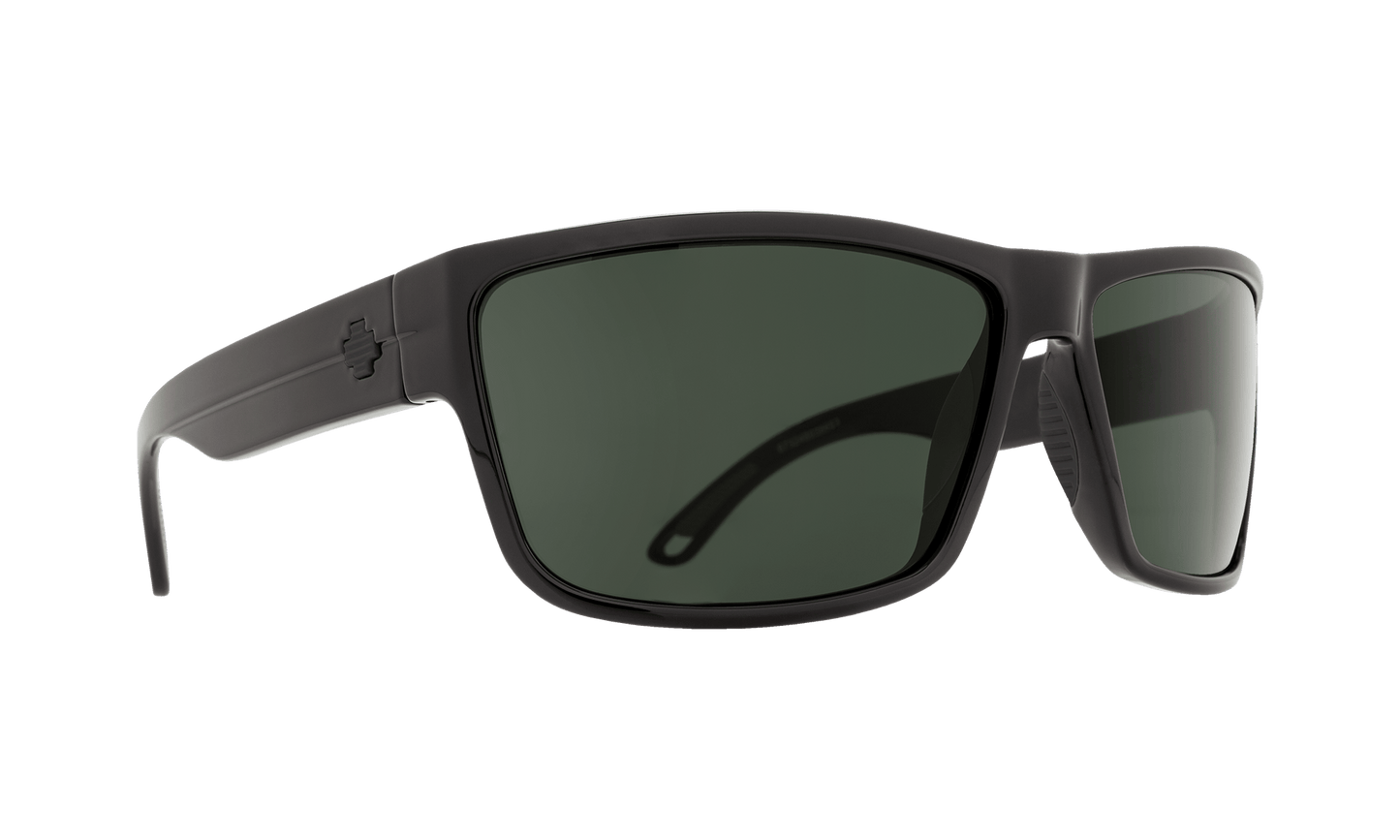 SPY Rocky Sunglasses Happy Gray Green Polar SOSI Black 64-15-130