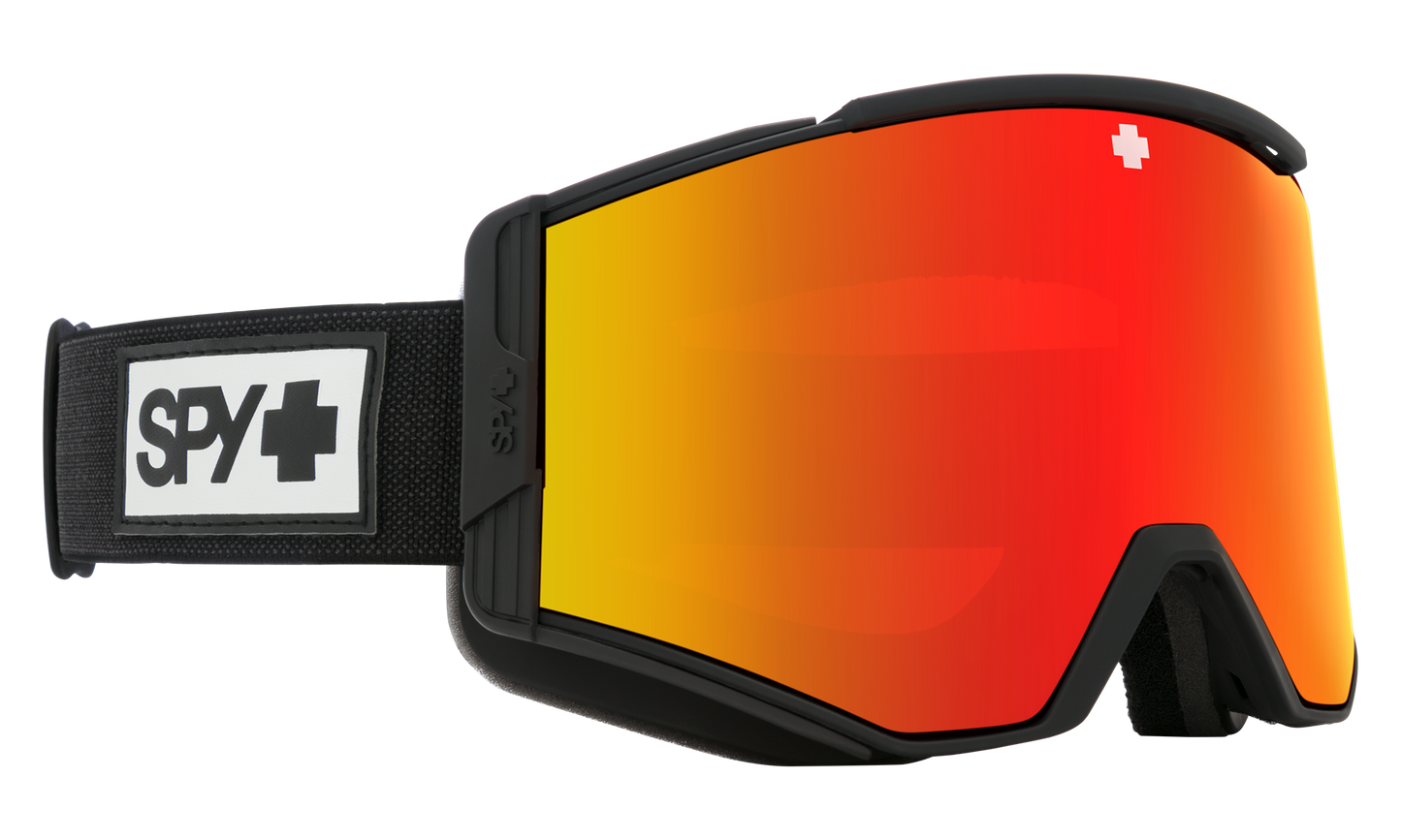 SPY Ace Snow Goggle Goggles HD Plus Bronze w/ Red Spectra Mirror + HD Plus LL Yellow w/ Green Spectra Mirror Matte Black One Size