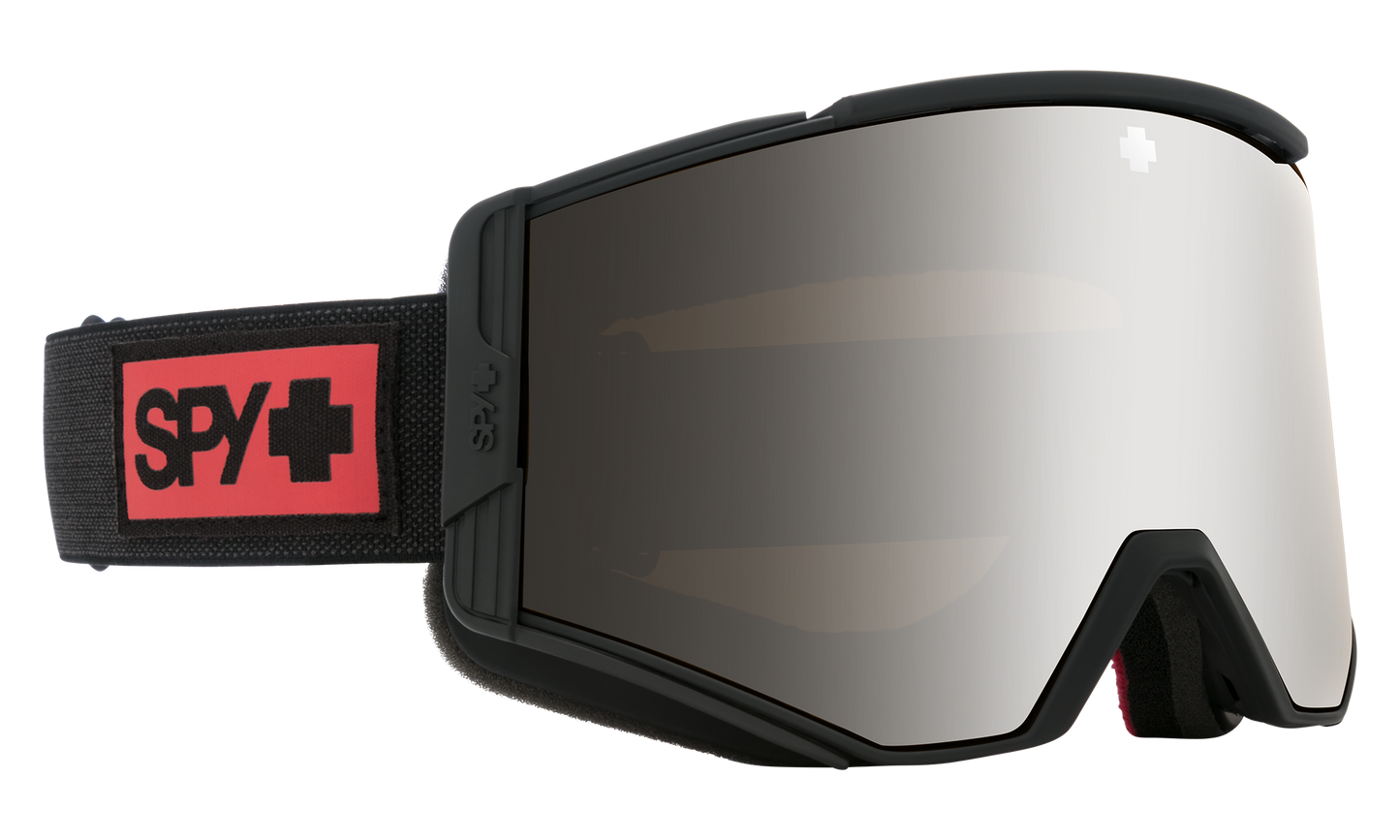 SPY Ace Snow Goggle Goggles HD Plus Bronze w/ Silver Spectra Mirror + HD LL Clear Night Rider Matte Black One Size