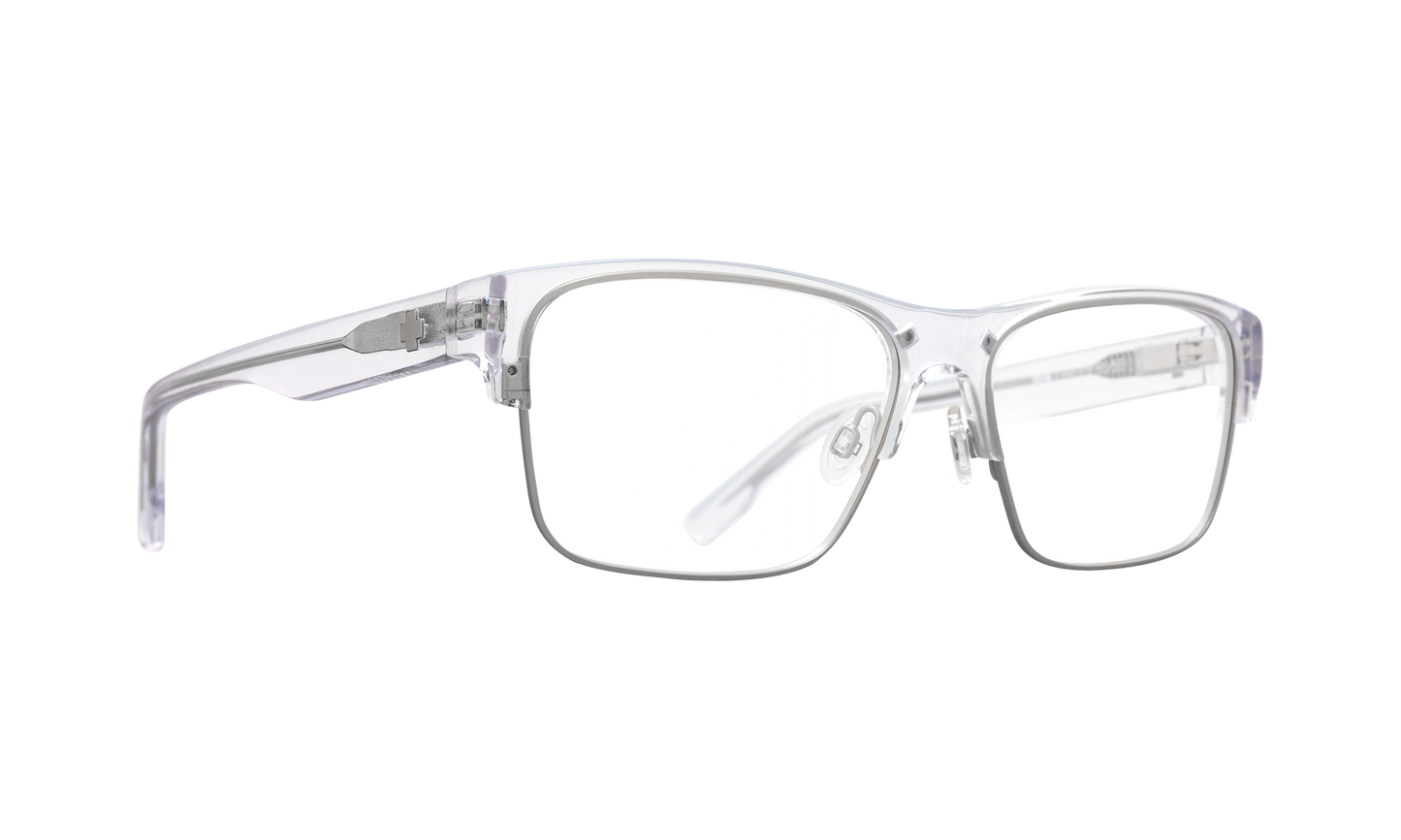 SPY Brody 50/50 57 Eyeglasses Crystal Matte Silver One Size