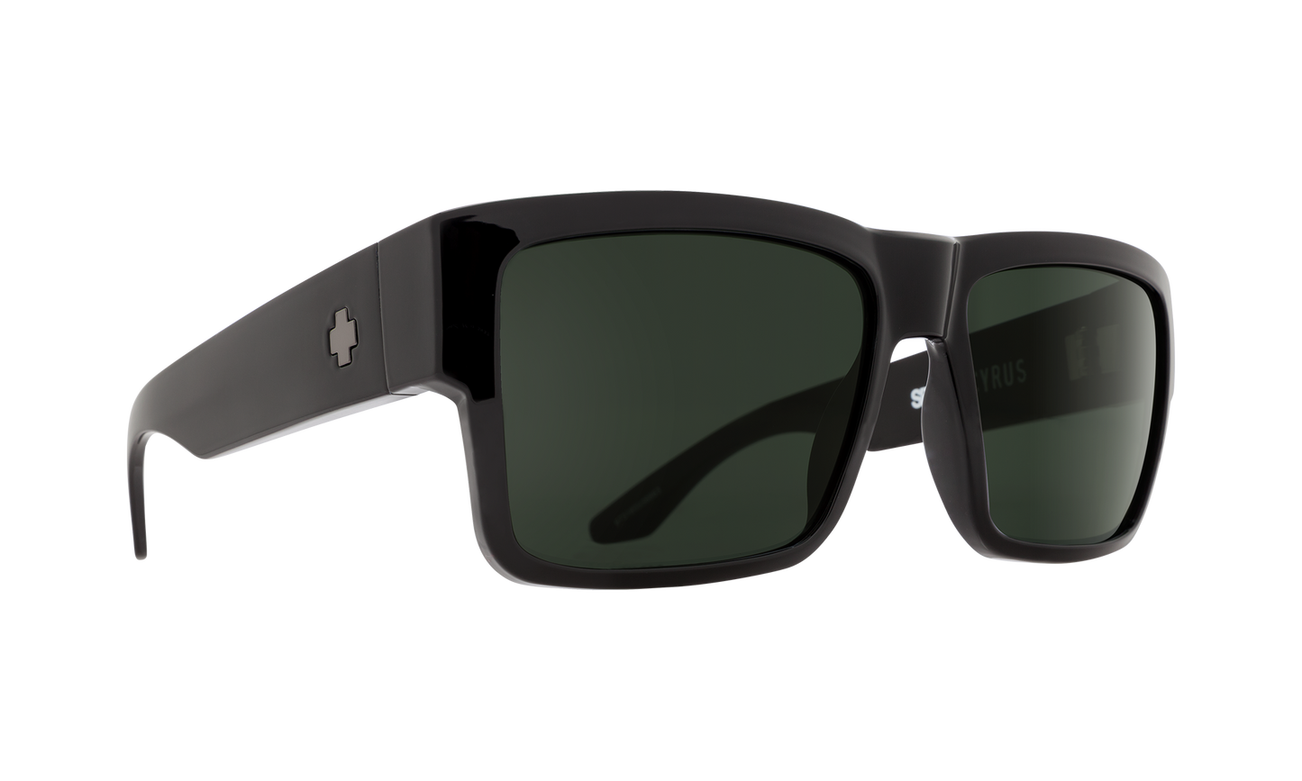 SPY Cyrus Sunglasses Happy Gray Green Black 58-17-145