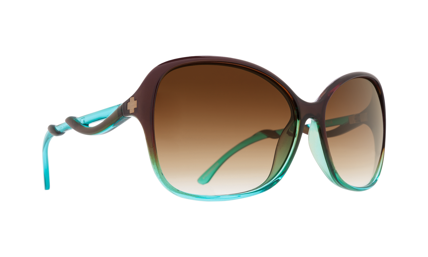 SPY Fiona Sunglasses Happy Bronze Fade Mint Chip Fade 63-13-130