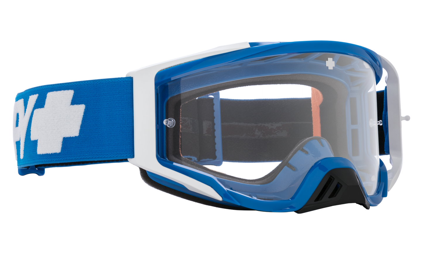 SPY Foundation Mx Goggle Goggles HD Clear Checkers Blue One Size