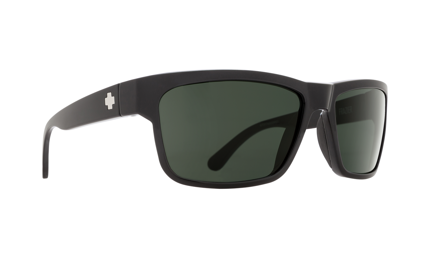 SPY Frazier Sunglasses Happy Gray Green Black 59-16-127