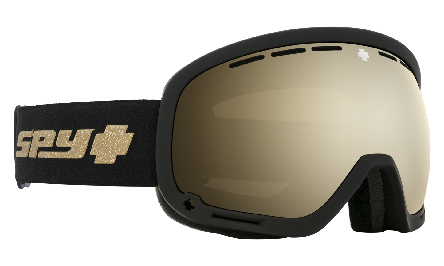 SPY Marshall Snow Goggle Goggles HD Plus Bronze w/ Gold Spectra Mirror + HD Plus LL Persimmon w/ Silver Spectra Mirror 25th Anniv Black Gold One Size