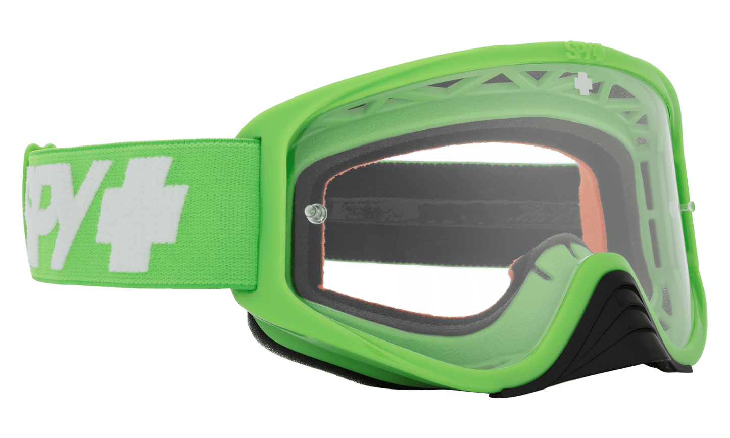 SPY Woot Mx Goggle Goggles HD Clear Checkers Green One Size