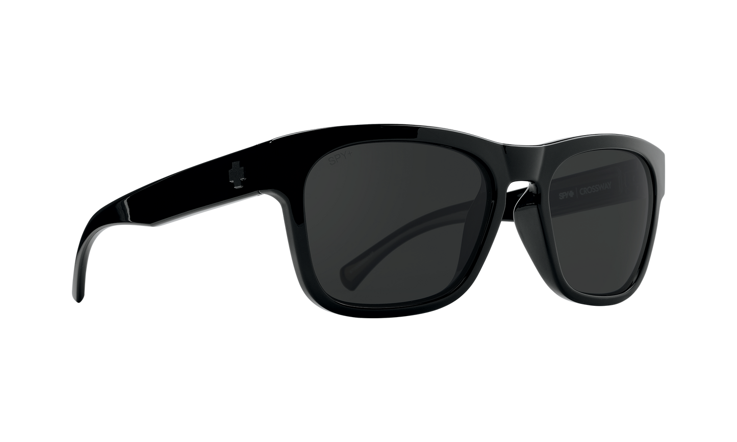 SPY Crossway Sunglasses Gray Polar Black 57-19-142