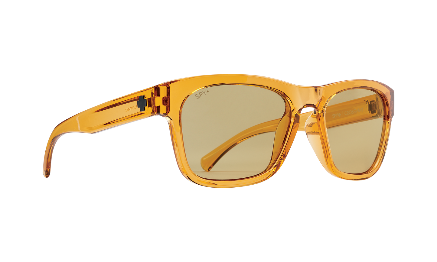 SPY Crossway Sunglasses Yellow Translucent Orange 57-19-142
