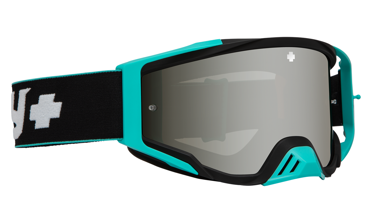 SPY Foundation Mx Goggle Goggles Smoke w/ Silver Spectra HD+Clear HD AFP Camo Teal One Size