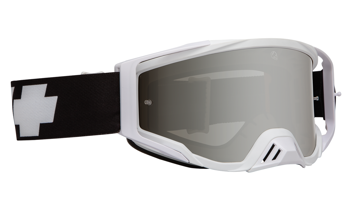 SPY Foundation Mx Goggle Goggles Smoke HD w/ Silver Spectra + Clear AFP SPY + Slayco One Size