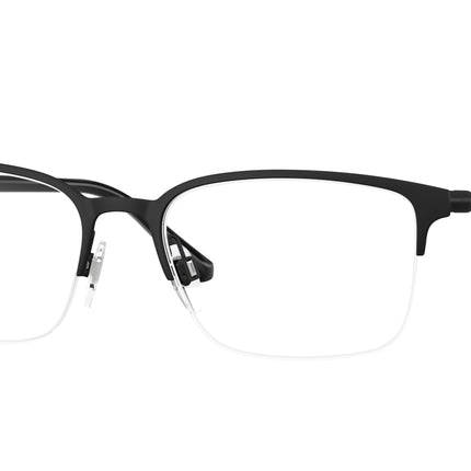 Burberry BE1323 Rectangle Eyeglasses  1213-Black Rubber 54-145-18 - Color Map Black