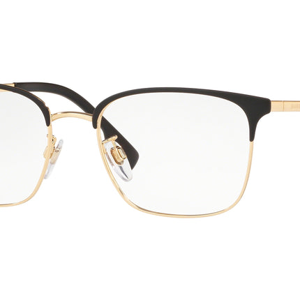 Burberry BE1338D Square Eyeglasses  1017-Matte Black/Gold 53-145-18 - Color Map Black