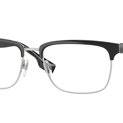 Burberry ALBA BE1348 Rectangle Eyeglasses  1306-Silver/Matte Black 54-145-18 - Color Map Silver