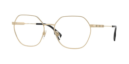 Burberry ERIN BE1350 Irregular Eyeglasses  1109-Light Gold 54-140-17 - Color Map Gold
