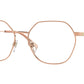 Burberry ERIN BE1350 Irregular Eyeglasses  1337-Rose Gold 56-140-17 - Color Map Gold