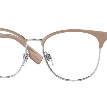 Burberry SOPHIA BE1355 Square Eyeglasses  1005-Silver/Brown 52-140-16 - Color Map Silver