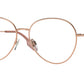 Burberry FELICITY BE1366 Pilot Eyeglasses  1337-Rose Gold 56-140-16 - Color Map Gold