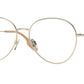 Burberry FELICITY BE1366 Pilot Eyeglasses  1338-Light Gold 56-140-16 - Color Map Gold