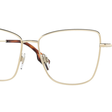 Burberry BEA BE1367 Cat Eye Eyeglasses  1109-Light Gold 55-140-16 - Color Map Gold