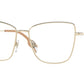 Burberry BEA BE1367 Cat Eye Eyeglasses  1338-Light Gold 53-140-16 - Color Map Gold