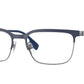 Burberry DOUGLAS BE1375 Square Eyeglasses  1003-Blue 56-145-18 - Color Map Blue