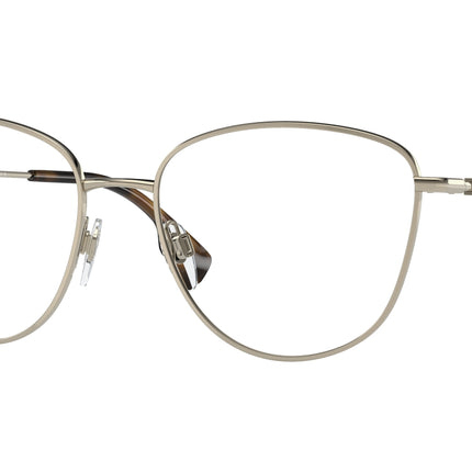 Burberry VIRGINIA BE1376 Phantos Eyeglasses  1340-Light Gold 53-140-17 - Color Map Gold
