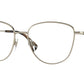 Burberry VIRGINIA BE1376 Phantos Eyeglasses  1340-Light Gold 55-140-17 - Color Map Gold