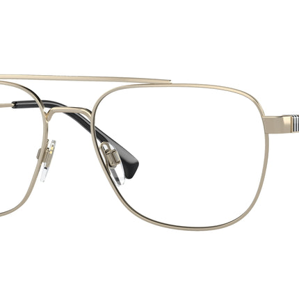 Burberry MICHAEL BE1377 Square Eyeglasses  1109-Light Gold 57-145-17 - Color Map Gold