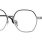 Burberry WINSTON BE1379D Irregular Eyeglasses  1005-Black 55-145-17 - Color Map Black