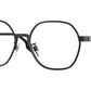 Burberry WINSTON BE1379D Irregular Eyeglasses  1007-Black 55-145-17 - Color Map Black