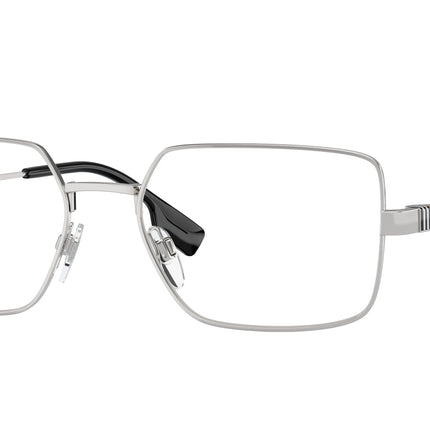 Burberry BE1380 Rectangle Eyeglasses  1005-Silver 54-145-18 - Color Map Silver