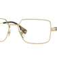 Burberry BE1380 Rectangle Eyeglasses  1109-Light Gold 56-145-18 - Color Map Gold