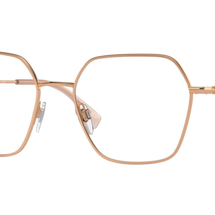 Burberry BE1381 Irregular Eyeglasses  1337-Rose Gold 56-140-18 - Color Map Gold