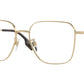 Burberry BE1382D Square Eyeglasses  1109-Light Gold 55-140-17 - Color Map Gold
