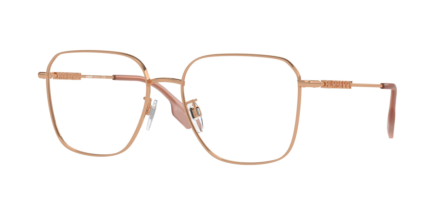 Burberry BE1382D Square Eyeglasses  1337-Pink 55-140-17 - Color Map Pink