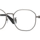 Burberry BE1387D Irregular Eyeglasses  1316-Dark Grey 56-145-19 - Color Map Grey