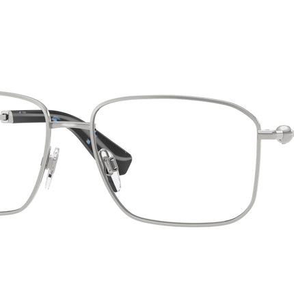 Burberry BE1389 Rectangle Eyeglasses  1005-Silver 56-145-16 - Color Map Silver