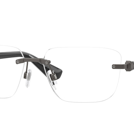 Burberry BE1392 Rectangle Eyeglasses  1316-Matte Grey 58-140-15 - Color Map Grey