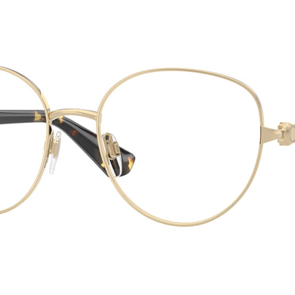 Burberry BE1394 Phantos Eyeglasses  1109-Light Gold 55-140-18 - Color Map Gold