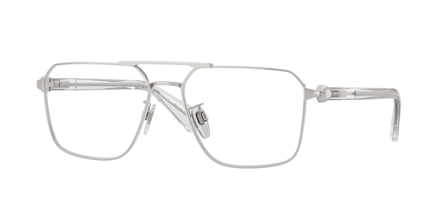 Burberry BE1395D Irregular Eyeglasses  1005-Silver 56-140-16 - Color Map Silver