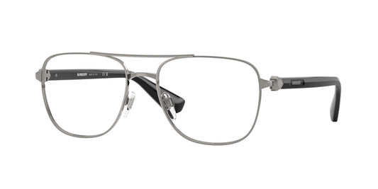 Burberry BE1396 Pilot Eyeglasses  1003-Gunmetal 56-140-17 - Color Map Grey