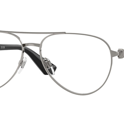 Burberry BE1397 Pilot Eyeglasses  1003-Gunmetal 57-140-15 - Color Map Grey
