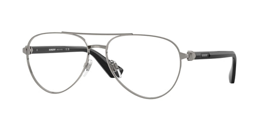 Burberry BE1397 Pilot Eyeglasses  1003-Gunmetal 57-140-15 - Color Map Grey