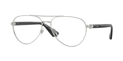 Burberry BE1397 Pilot Eyeglasses  1005-Silver 57-140-15 - Color Map Silver