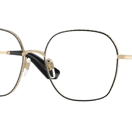 Burberry BE1399 Square Eyeglasses  1326-Black 55-140-17 - Color Map Black