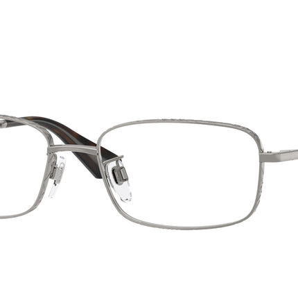 Burberry BE1402D Rectangle Eyeglasses  1003-Gunmetal 55-145-17 - Color Map Grey
