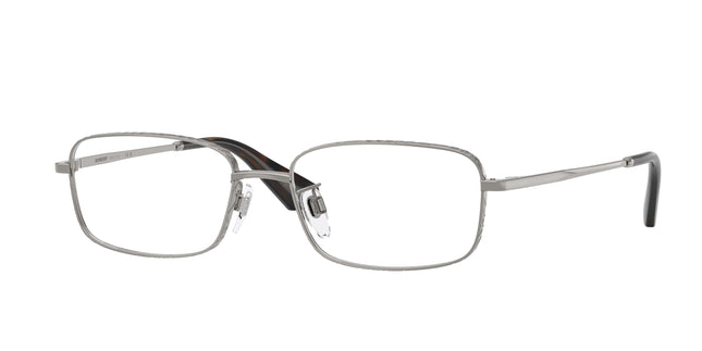 Burberry BE1402D Rectangle Eyeglasses  1003-Gunmetal 55-145-17 - Color Map Grey