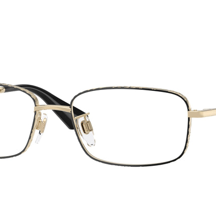 Burberry BE1402D Rectangle Eyeglasses  1326-Black 55-145-17 - Color Map Black