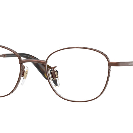 Burberry BE1403D Phantos Eyeglasses  1360-Matte Brown 48-145-20 - Color Map Brown